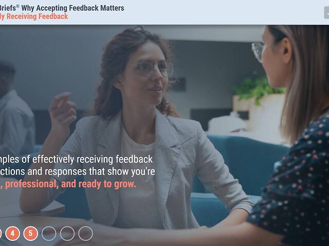 TrainingBriefs® Why Accepting Feedback Matters