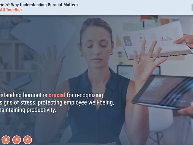 TrainingBriefs® Why Understanding Burnout Matters